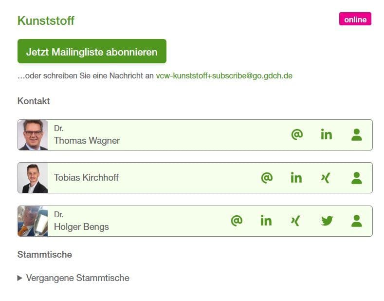 VCW-Stammtisch Kunststoff - digital