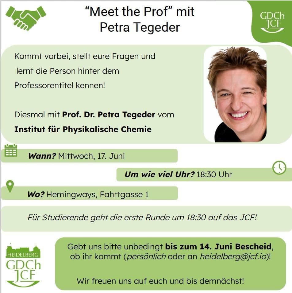 "Meet the Prof" mit Petra Tegeder