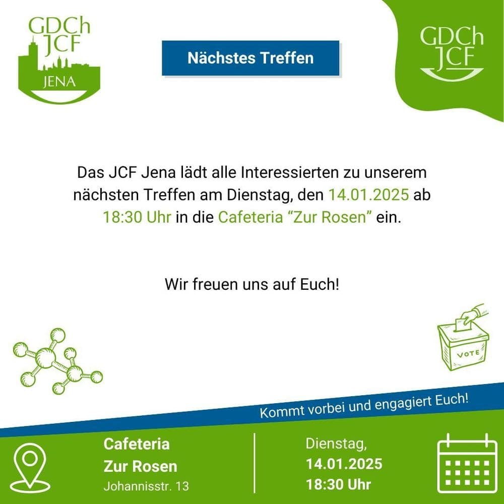 JCF Jena Stammtisch und Wahl zum Regionalvorsitz