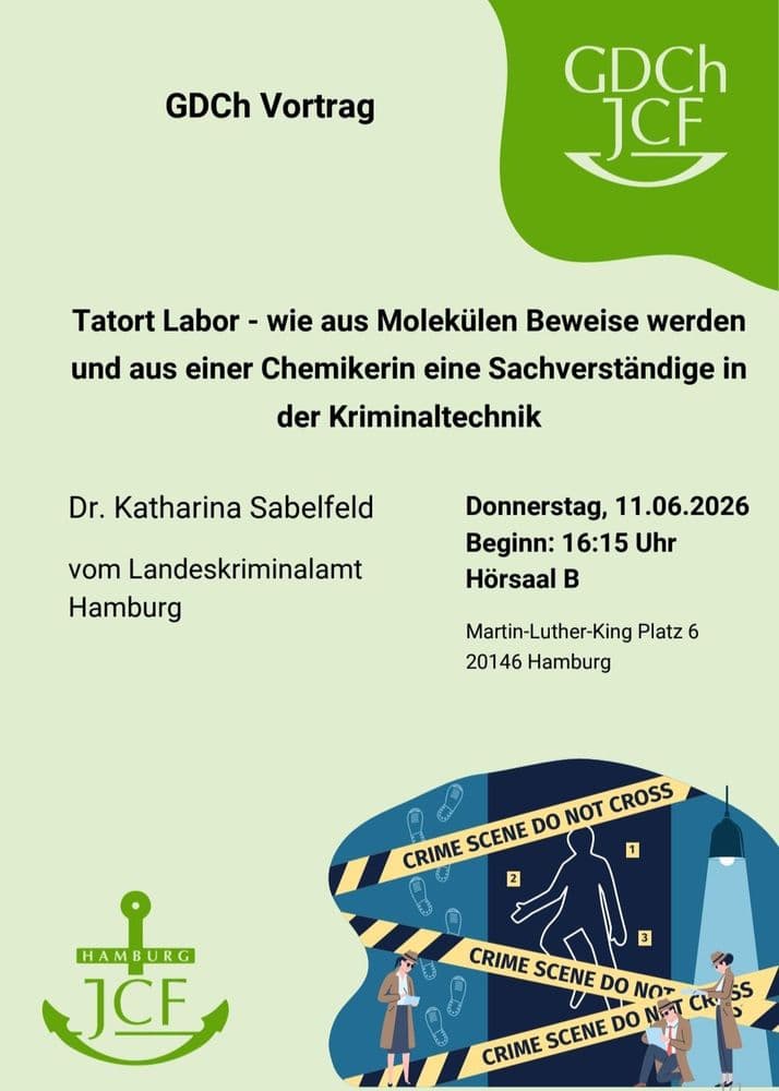 Tatort Labor - wie aus Molekülen Beweise werden und aus einer Chemikerin eine  Sachverständige in der Kriminaltechnik