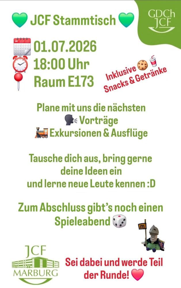 JCF Marburg Stammtisch - 01.07.2026