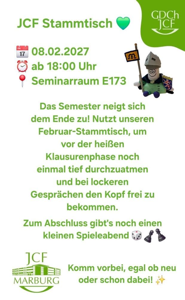 JCF Marburg Stammtisch 08.Feb.2026