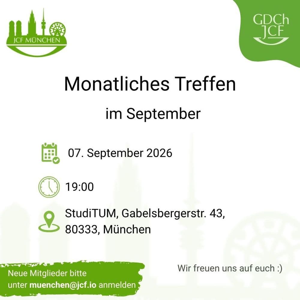 Monatliches JCF Treffen