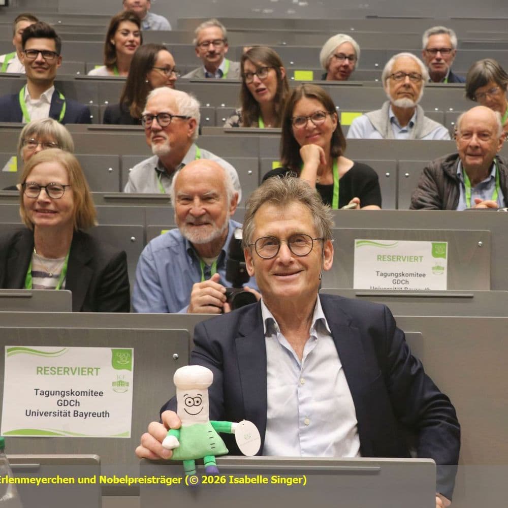 Erlenmeyerchen und Nobelpreisträger Ben Feringa