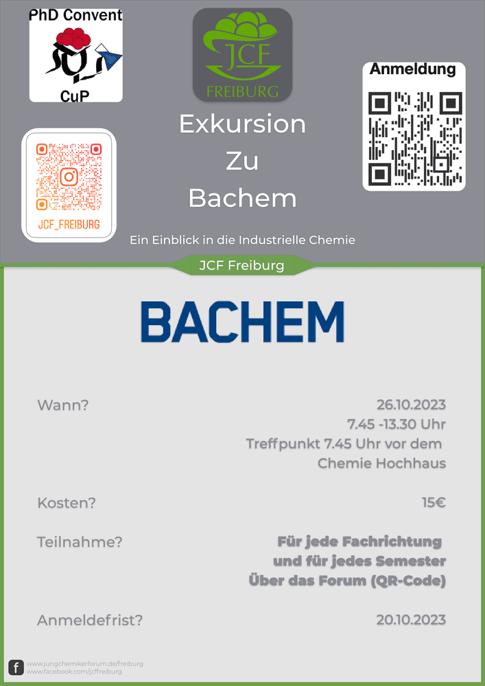 Exkursion zu Bachem- ein Einblick in die industrielle Chemie