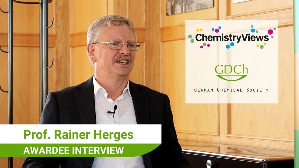 “It's gonna change our life completely.”—Preisträgerinterview mit Rainer Herges