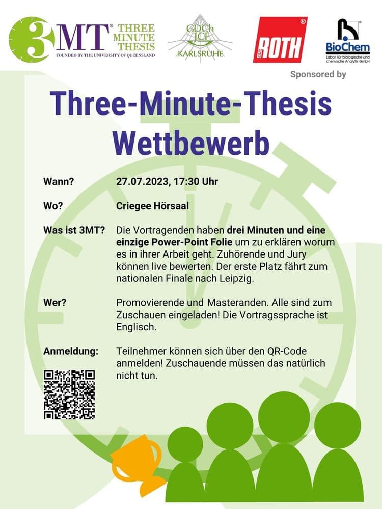Three Minute Thesis -  Regionalvorentscheid Karlsruhe