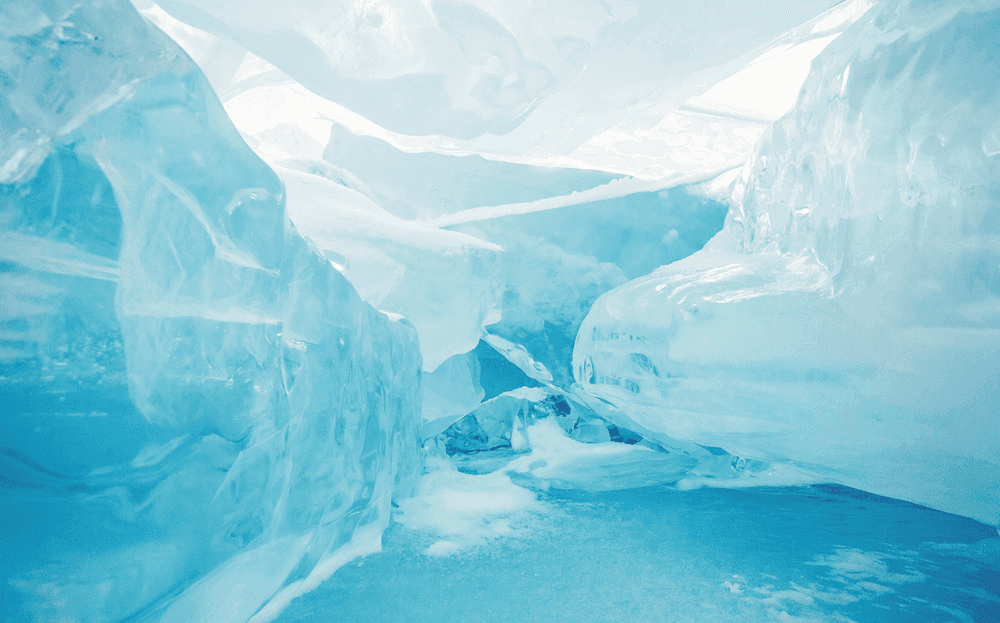 Fluorabdruck im Schnee
