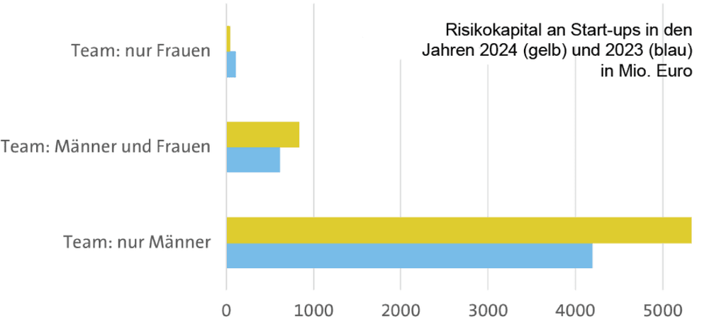 Gründerinnen erhalten weniger Gelder