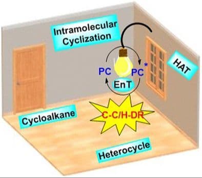 Carbon–Carbon/Heteroatom‐Centered Diradical Mediated Synthesis of Valuable Cyclic Motifs by EnT Catalyzed HAT Cyclization