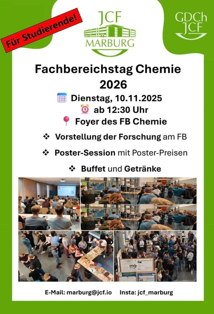 Fachbereichstag Chemie Uni Marburg vom JCF Marburg