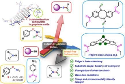 Metal‐Free Organocatalytic Formylation by CO2‐Masked Carbene Functionalized Graphene Oxide Nanosheets