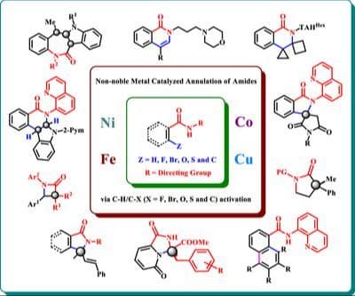 Non‐Noble Metal Catalysis in Focus: Unlocking Latest Emergent Frontiers in Amide Annulation Through C─H/C─X Activation