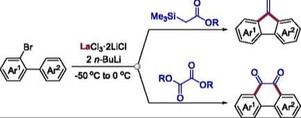 Organolanthanum‐Mediated Coupling of 2‐Bromobiaryls with Ester Electrophiles to Access Valuable Biaryl Derivatives