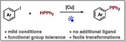 Photoinduced Copper Catalyzed C(sp2)P Bond Formation by Coupling of Diphenylphosphine with Aryl Iodides