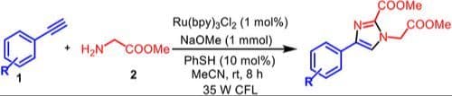 Photoredox Mediated Synthesis of Substituted Imidazoles from Terminal Alkynes