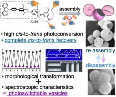 Reliable Photoswitching of Vesicle‐Like Structures Assembled from Twisted Azo Derivatives