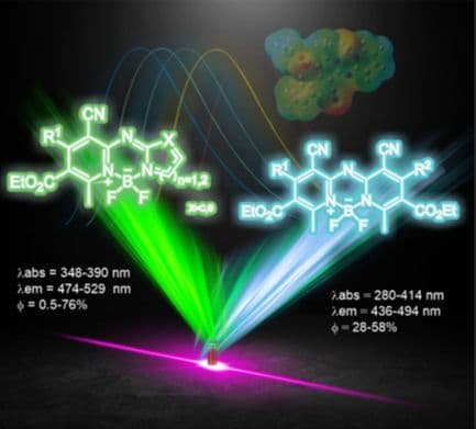 Synthesis and Photophysical Properties of New Highly Substituted Symmetrical and Nonsymmetrical Fluorescent Triazaborinine Derivatives