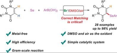 Synthesis of 5‐Arylselenyluracils via Bromide‐Catalyzed Selective C(sp2)‐H Selenylation of Uracils