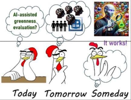 The Promise and Pitfalls of Artificial Intelligence in the Evaluation of Synthetic “Greenness”
