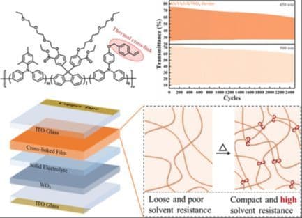 Thermally Crosslinked Triphenylamine–Fluorene Conjugated Polymers: A Strategy for Stable and Efficient Electrochromic Materials