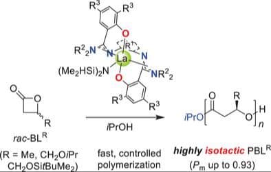 When Bigger is Better: Lanthanum Complexes of Bis(phenoxy‐amidine) FAlen Ligands as Unique Catalysts for the Isoselective Ring‐Opening Polymerization of Racemic β‐Lactones