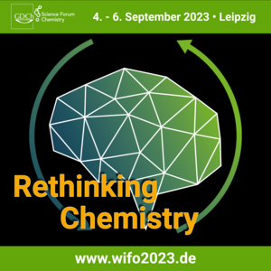 Logo des GDCh-Wissenschaftsforums Chemie und Link zur Webseite wifi2023.de