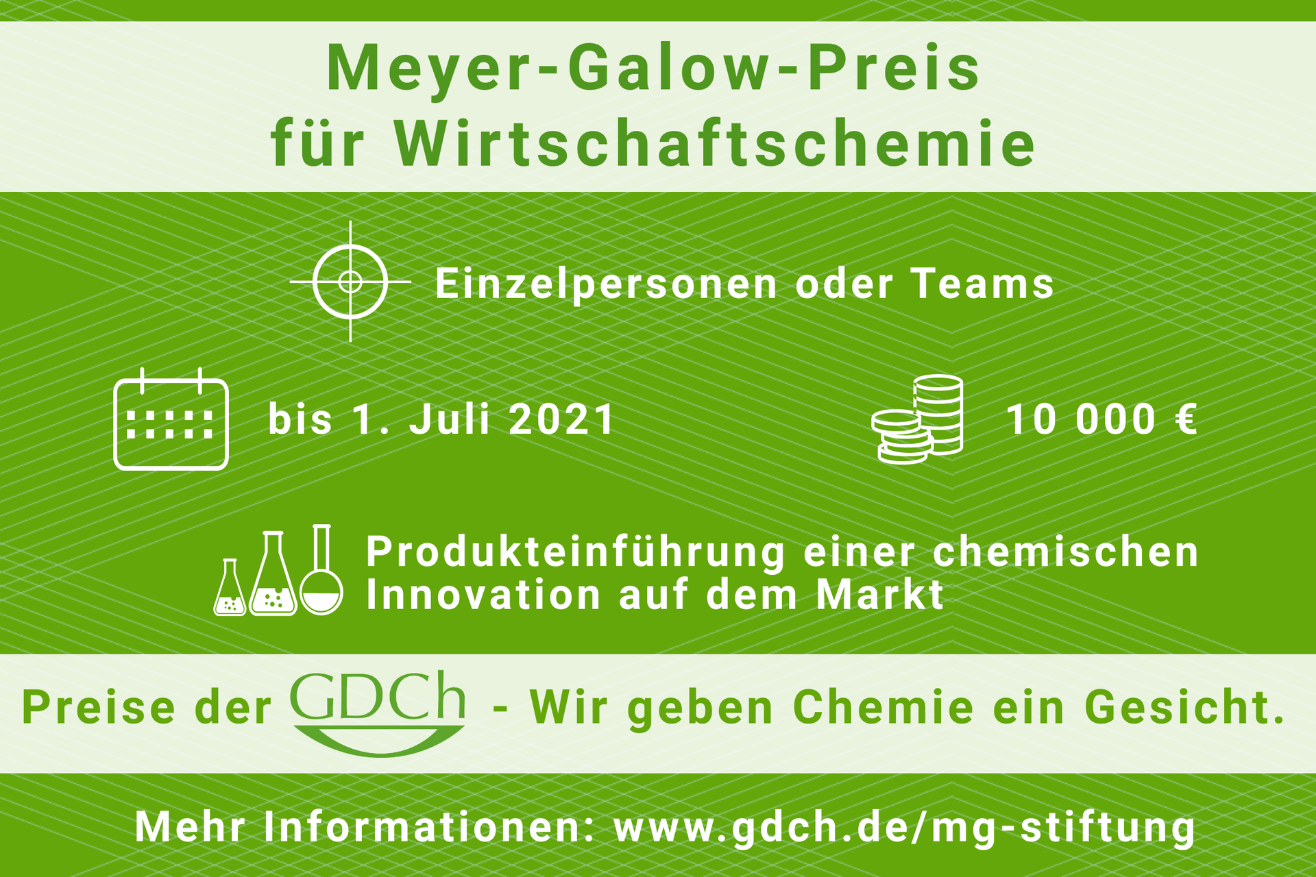 Meyer-Galow-Preis für Wirtschaftschemie